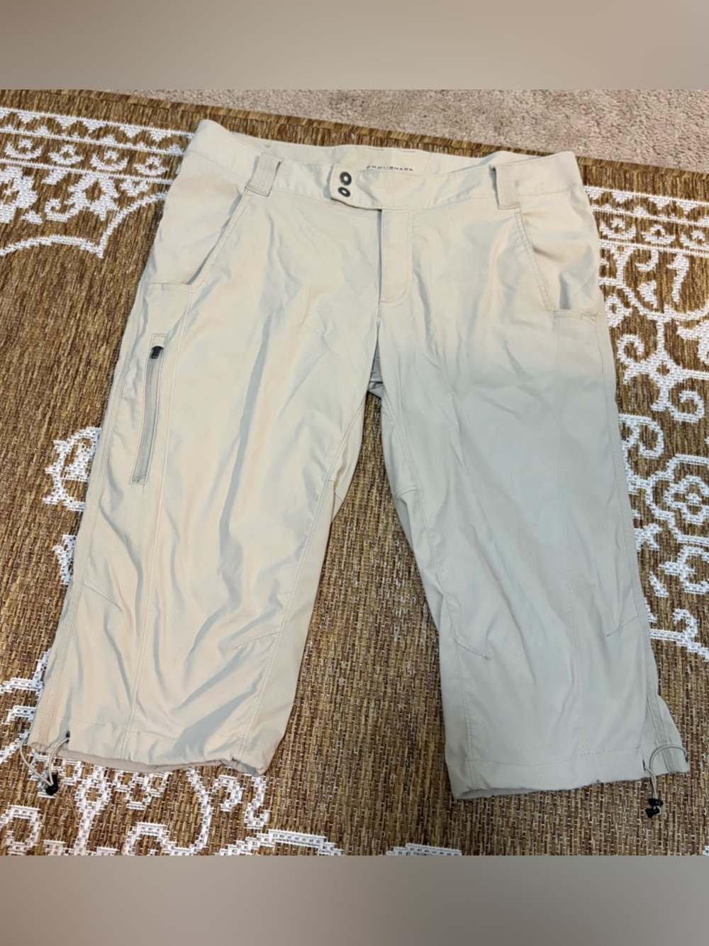 Columbia  Omni-Shade Sun Protection Ladies  Light Tan Outdoor Capri Pants 16